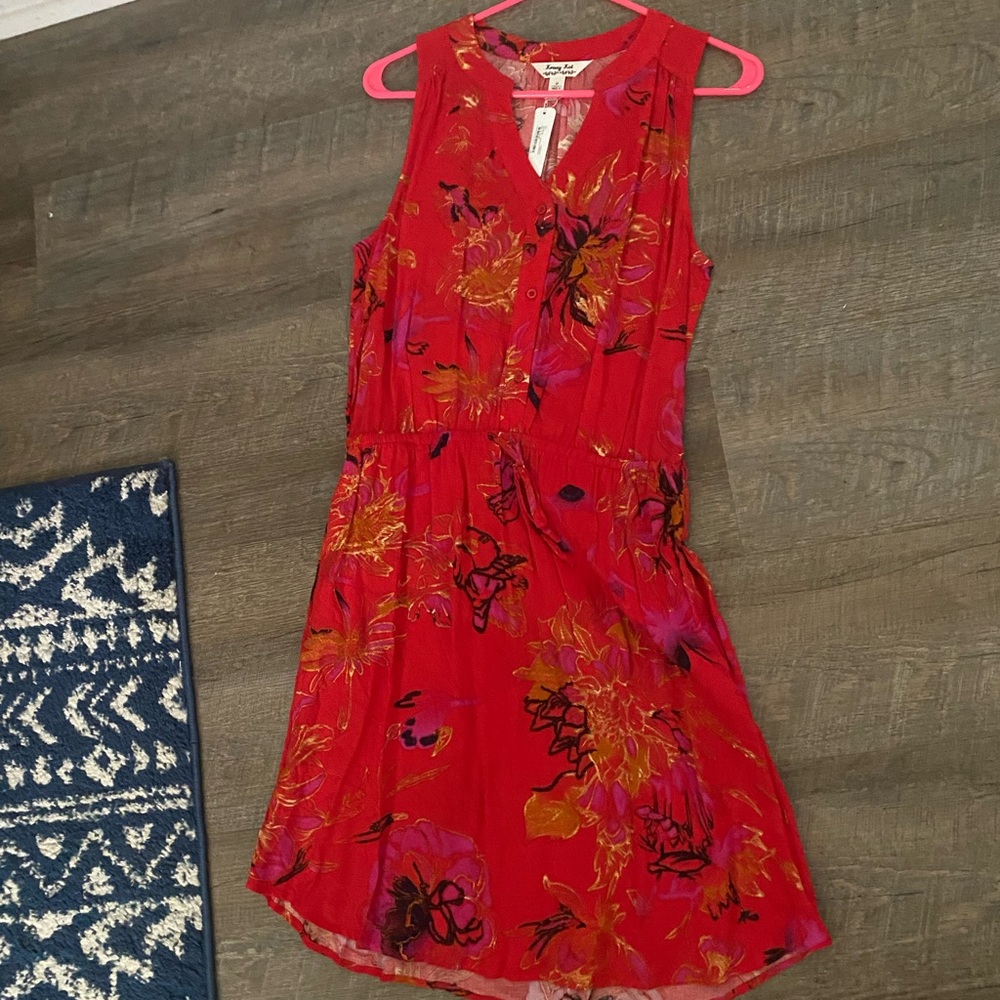 Nwt Size Medium Crazy Kat red dress
